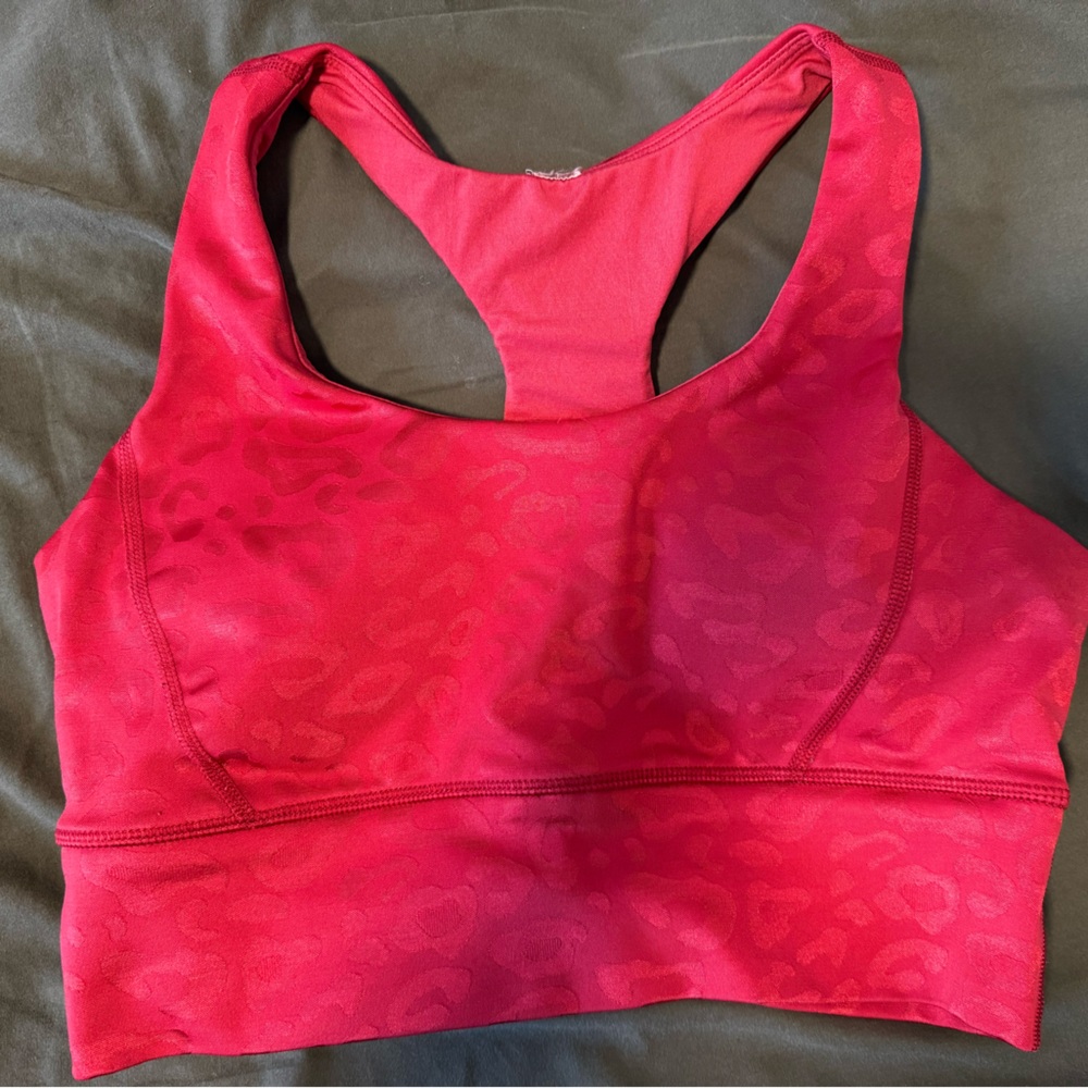 90 Degree By Reflex Vibrant Red Sports Bra